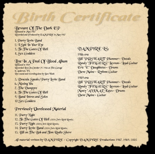 This is the inside artwork from our new cd. The artwork was done by good friend Gramie Dee.
